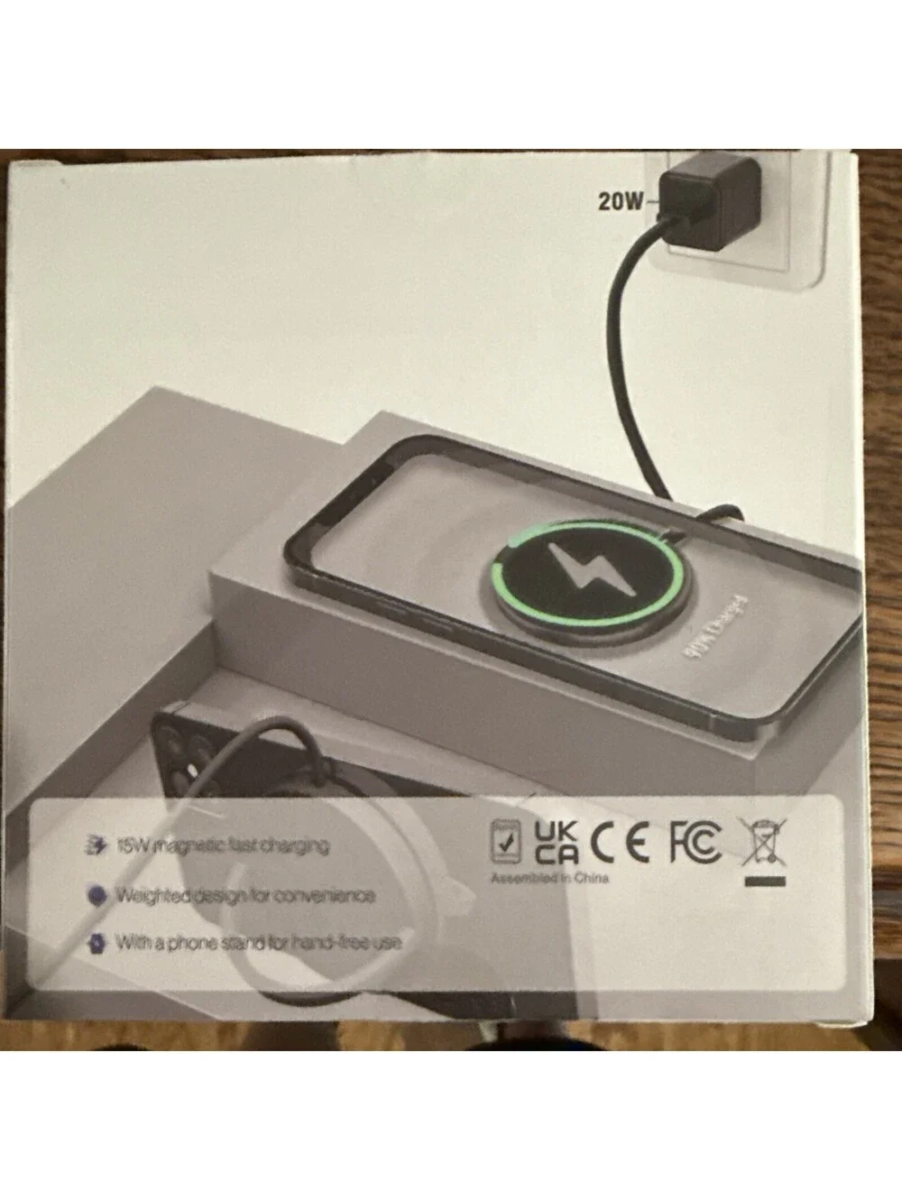 Spotminders 15W Magnetic Qi Wireless Charger USB-C 1M MagSafe Compatible New